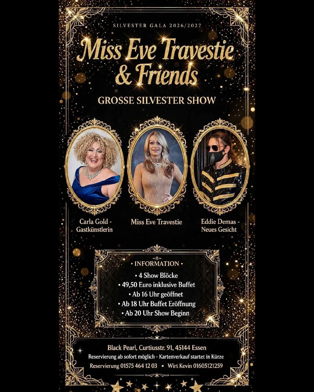 Veranstaltungsmotiv zu Miss Eve Travestie & Friends – Große Silvester-Show in Essen