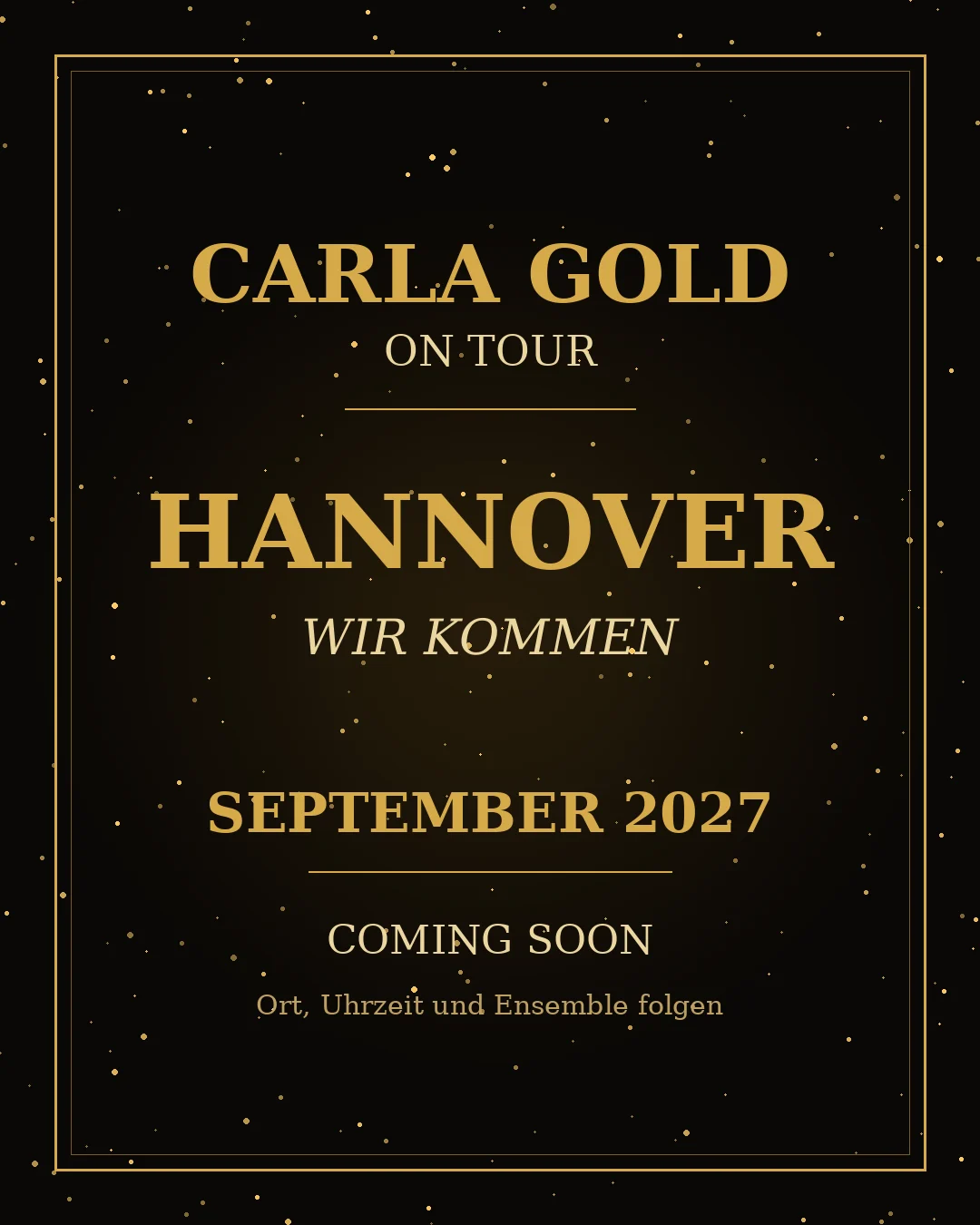 Veranstaltungsmotiv zu Carla Gold on Tour – Hannover, wir kommen